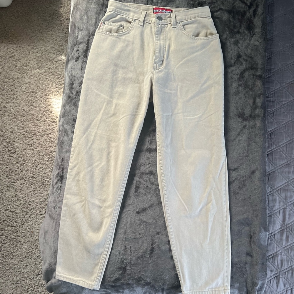 VINTAGE No Excuses Beige Women's Jeans. Size 4.